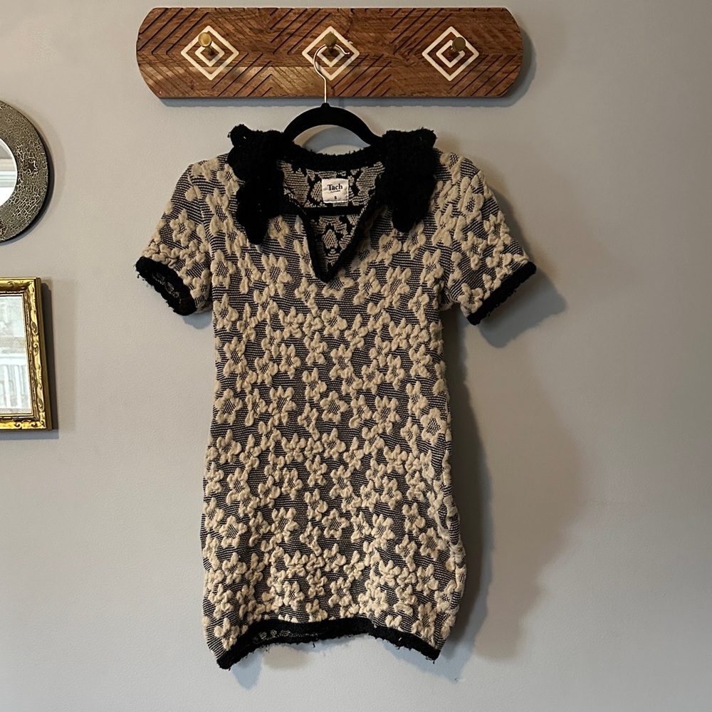 TACH Black and Cream Mini Dress